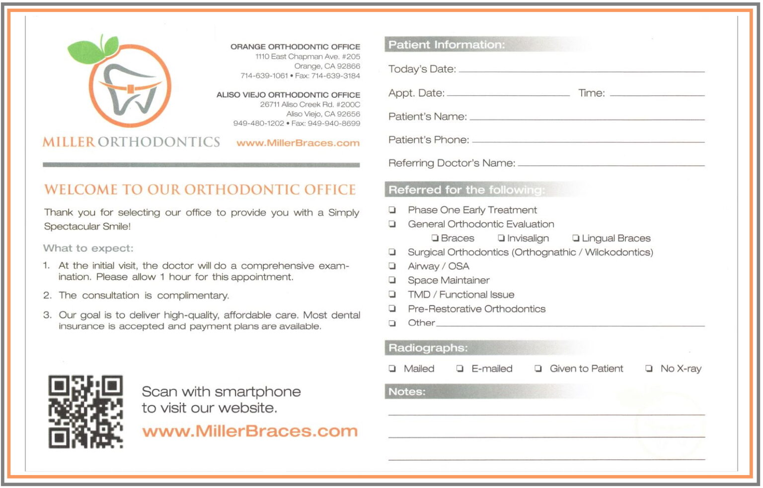 Referring Doctors - Miller Orthodontics